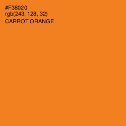 #F38020 - Carrot Orange Color Image
